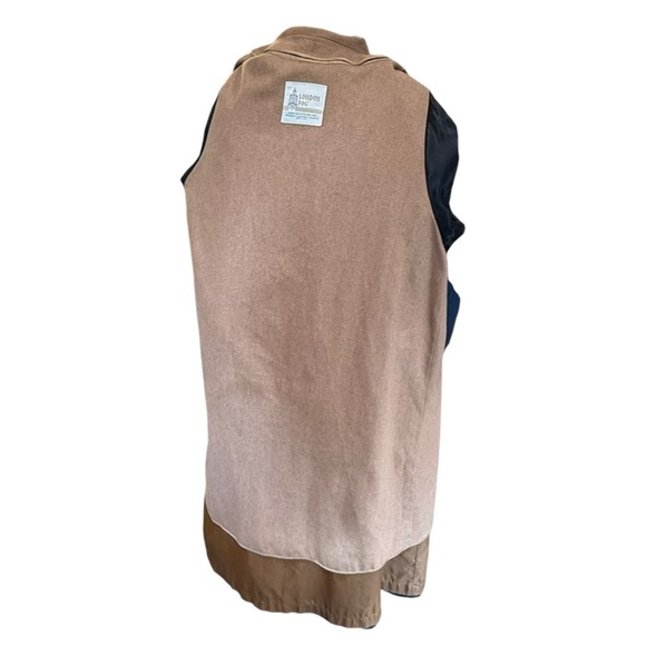 Vintage London Fog Lined Trench Coat Black Tan Sz 14 2X Capsule Old Money Wool - Picture 7 of 16